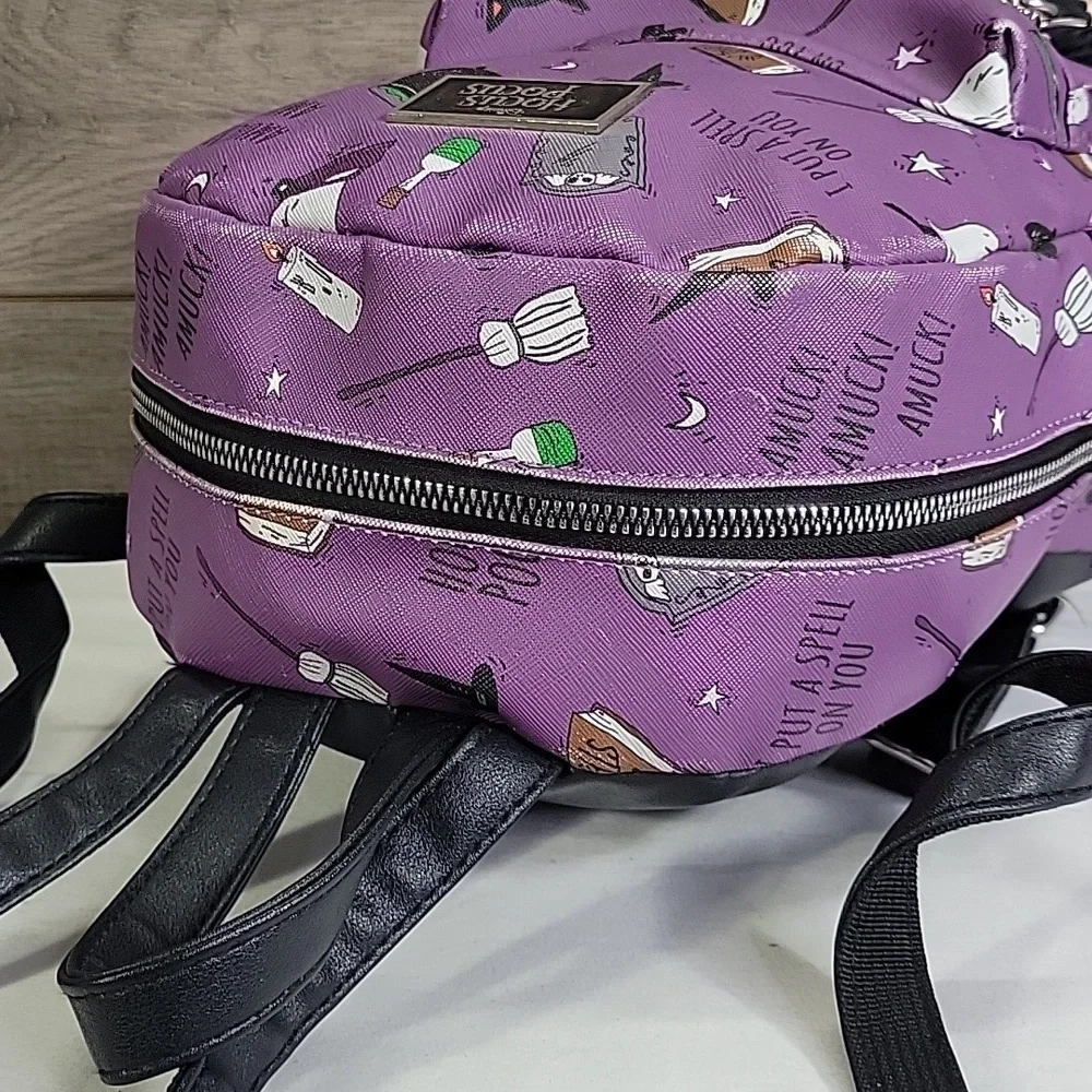 Disney Hocus Pocus Purple Black Mini Backpack